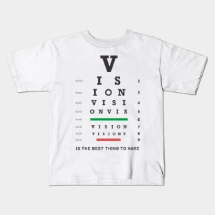 Vision Snellen Chart Kids T-Shirt